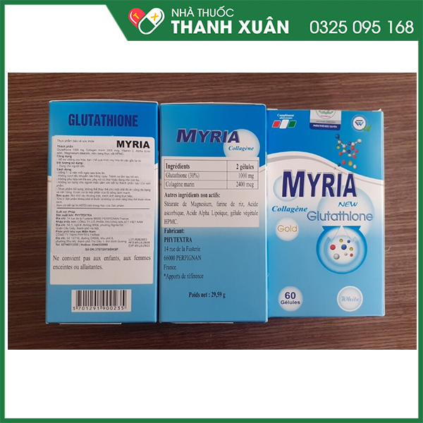 Viên uống Myria - Hỗ trợ chống oxy hóa